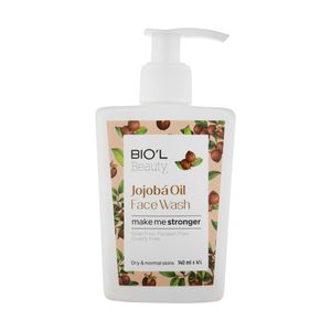 ژل شستشو صورت بیول مدل jojoba oil حجم 140 میلی لیتر