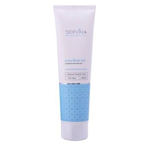 ژل شستشو صورت سروینا مدل acne wash حجم 100 میلی لیتر