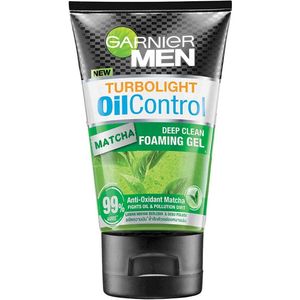 ژل شستشو صورت گارنیه مدل turbolight matcha حجم 100 میلی لیتر