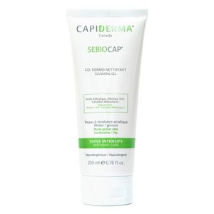 ژل شستشو ضد جوش پوست چرب کپیدرما مدل sebiocap حجم 200 میلی لیتر