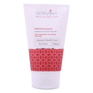 ژل شستشوی صورت سروینا مخصوص پوست های خشک و معمولی مدل normal and dry skin حجم 150میلی لیتر