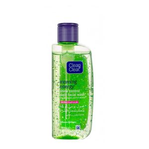 ژل شستشوی صورت کلین اند کلیر سری morning energy مدل shine control حجم 150 میلی لیتر