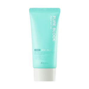 ژل ضد آفتاب بدون رنگ spf 50 اپیو مدل aqua ‌مناسب انواع پوست حجم 50 میلی‌لیتر
