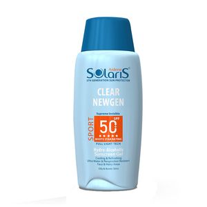 ژل ضد آفتاب بی رنگ آردن سولاریس spf50 مدل clear newgen مناسب پوست های چرب حجم 100 میلی لیتر