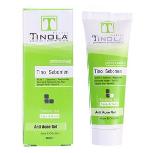 ژل ضد جوش تینولا بیوتی مدل tino sebomen حجم 40 میلی لیتر