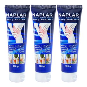 ژل ضد درد ناپلار مدل rub gel حجم 100 میلی لیتر مجموعه 3 عددی