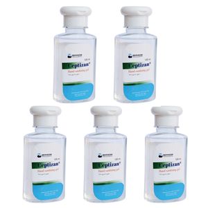 ژل ضدعفونی کننده دست بهوزان مدل ceptizan حجم 120 میلی لیتر بسته 5 عددی