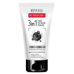 ژل پاک کننده صورت رووئله مدل charcoal 3 in 1 حجم 150 میلی لیتر