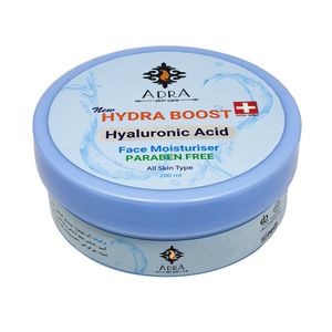 کرم آبرسان آدرا مدل hyaluronic حجم 200 میلی لیتر