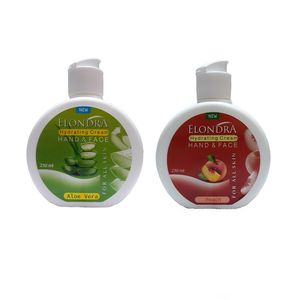 کرم آبرسان الوندرا مدل aleo vera حجم 250 میلی لیتر به همراه کرم آبرسان الوندرا مدل peach حجم 250 میلی لیتر