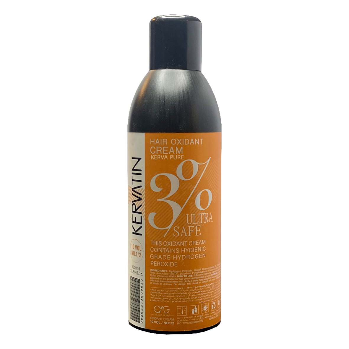 کرم اکسیدان کروا پیور مدل keratin سه درصدی حجم 1000 میلی لیتر