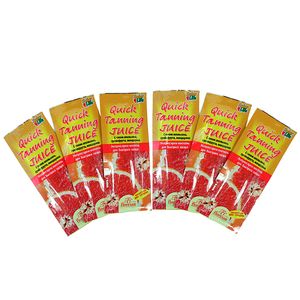 کرم برنز کننده فلورسان مدل quick tanning juice حجم 15 میلی لیتر بسته 6 عددی