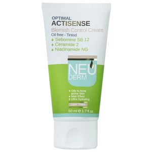 کرم رنگی پوشاننده لک نئودرم مدل optimal actisense حجم 50 میلی لیتر