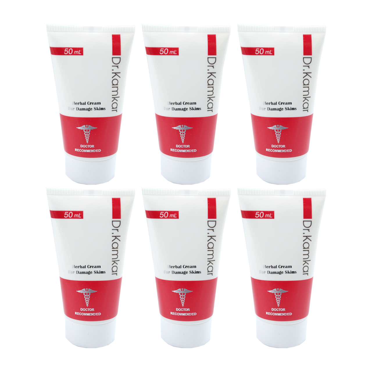 کرم زخم بستر دکتر کامکار مدل herbal cream حجم 50 میلی لیتر مجموعه 6 عددی