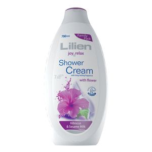 کرم شستشوی بدن لیلین مدل hibiscus sesame milk حجم 750 میلی لیتر