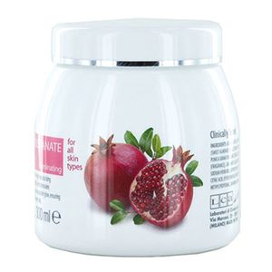 کرم صورت آبرسان و شفاف کننده کلیون مدل pomegranate juice face cream حجم 300میلی لیتر