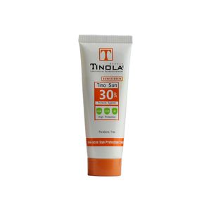 کرم ضد آفتاب بدون رنگ spf 30 تینولا مدل tino sun ‌مناسب پوست‌های چرب و مختلط حجم 40 میلی‌لیتر