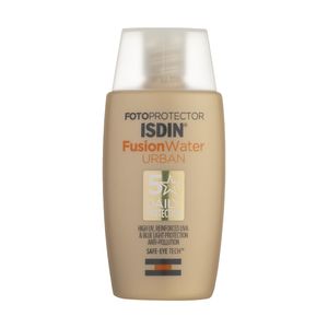 کرم ضد آفتاب بی رنگ ایزدین spf30 مدل fusion water urban مناسب انوع پوست حجم 50 میلی لیتر