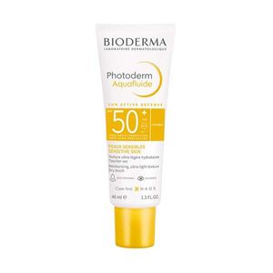 کرم ضد آفتاب بی رنگ بایودرما spf 50 مدل aquafluid ‌مناسب انواع پوست حجم 40 میلی‌لیتر
