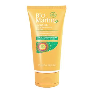 کرم ضد آفتاب بی رنگ بایومارین spf50 مدل 01 مناسب پوست های چرب حجم 50 میلی لیتر