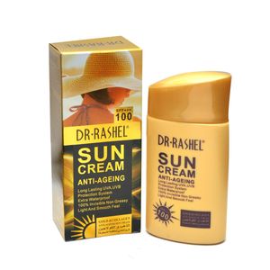 کرم ضد آفتاب بی رنگ دکتر راشل spf 100 مدل anti aging ‌مناسب انواع پوست حجم 80 میلی‌ لیتر