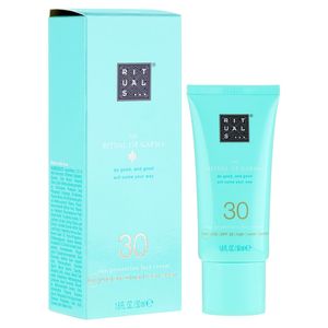 کرم ضد آفتاب بی رنگ ریچوالز spf 30 مدل karma ‌مناسب انواع پوست حجم 50 میلی‌لیتر