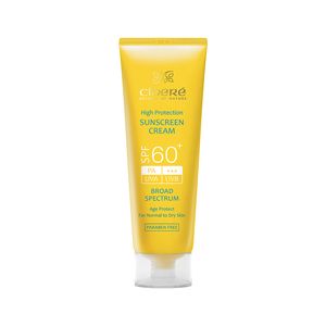 کرم ضد آفتاب بی رنگ سینره مدل spf60 مناسب انواع پوست حجم 50 میلی لیتر