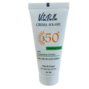 کرم ضد آفتاب بی رنگ ویتابلا +spf50 مدل 001 مناسب انواع پوست حجم 40 میلی لیتر