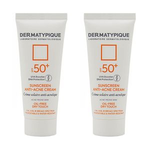کرم ضد آفتاب درماتیپیک مدل anti acne حجم 40 میلی لیتر بسته 2 عددی