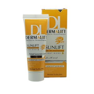 کرم ضد آفتاب درمالیفت مدل spf50 پوست خشک 1 حجم 40 میلی لیتر