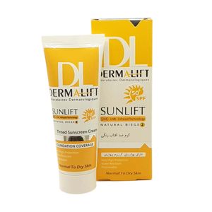 کرم ضد آفتاب درمالیفت مدل spf50 پوست خشک 2 حجم 40 میلی لیتر