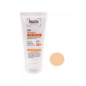 کرم ضد آفتاب رزاکلین مدل dry light beige حجم 40 میلی لیتر