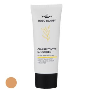کرم ضد آفتاب رنگی spf 50 روبو بیوتی مدل oil free ‌مناسب پوست‌های چرب حجم 40 میلی‌لیتر