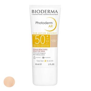 کرم ضد آفتاب رنگی بایودرما spf50 مدل photoderm ar 50+ مناسب انوع پوست حجم 30 میلی لیتر