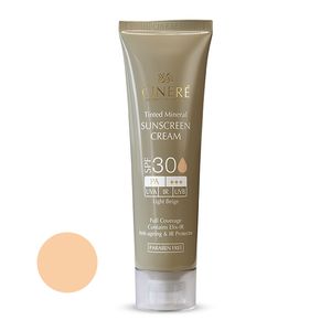 کرم ضد آفتاب رنگی سینره مدل spf30 مناسب انواع پوست حجم 50 میلی لیتر