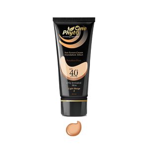 کرم ضد آفتاب رنگی فیتووان مدل light beige spf 40 مناسب پوست های چرب حجم 30 میلی لیتر