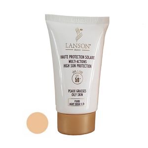 کرم ضد آفتاب رنگی لانسون spf50 مدل مولتی اکشن شماره 1.5 مناسب پوست های چرب حجم 40 میلی لیتر