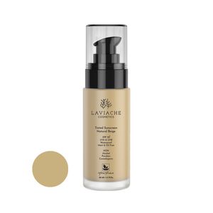 کرم ضد آفتاب رنگی لاویاچه +spf 50 مدل ضد آب d ‌مناسب انواع پوست حجم 50 میلی‌لیتر