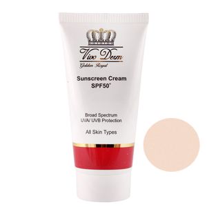 کرم ضد آفتاب رنگی ویوودرم مدل all skin types بژ روشن حجم 40 میلی لیتر