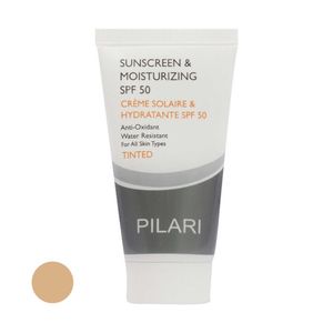 کرم ضد آفتاب رنگی پیلاری مدل spf50 مناسب انواع پوست حجم 50 میلی لیتر