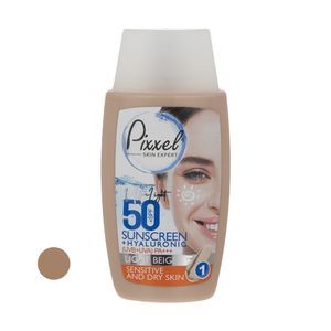 کرم ضد آفتاب رنگی پیکسل +spf50 مدل light beige مناسب پوست های حساس و خشک حجم 50 میلی لیتر