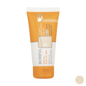 کرم ضد آفتاب رومینا مدل gold beige 50 حجم 50 میلی لیتر
