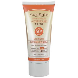 کرم ضد آفتاب سان سیف سری acne fluid مدل supreme invisible حجم ۵۰ میلی لیتر