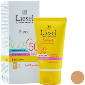 کرم ضد آفتاب لایسل مدل 407 t3 sunsel حجم 40 میلی لیتر
