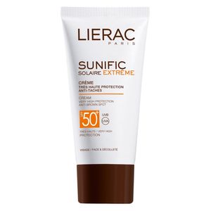 کرم ضد آفتاب لیراک سری sunific مدل solaire extreme حجم 50 میلی لیتر