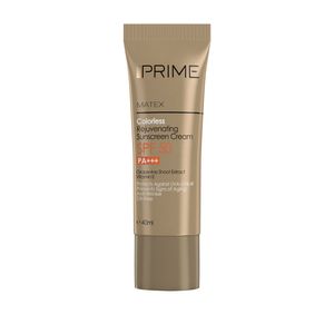 کرم ضد آفتاب و ضد چروک بی رنگ پریم مدل matex colorless spf 50 مناسب انواع پوست حجم 40 میلی لیتر