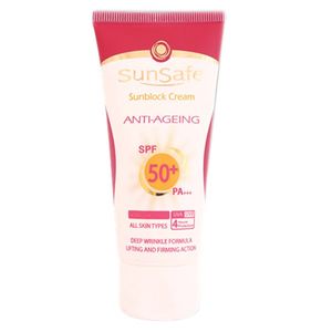کرم ضد آفتاب و ضد چروک سان سیف spf50 حجم 50 میلی لیتر