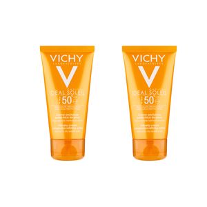 کرم ضد آفتاب ویشی مدل velvety حجم 50 میلی لیتر مجموعه 2 عددی