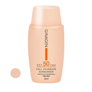 کرم ضد آفتاب ژیناژن spf50 مدل 02 مناسب پوست های چرب حجم 50 میلی لیتر