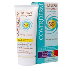 کرم ضد آفتاب کاوردرم مدل face plus حجم 50 میلی لیتر